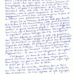 Lettre manuscrite / Candidature Verso - Municipales 2008